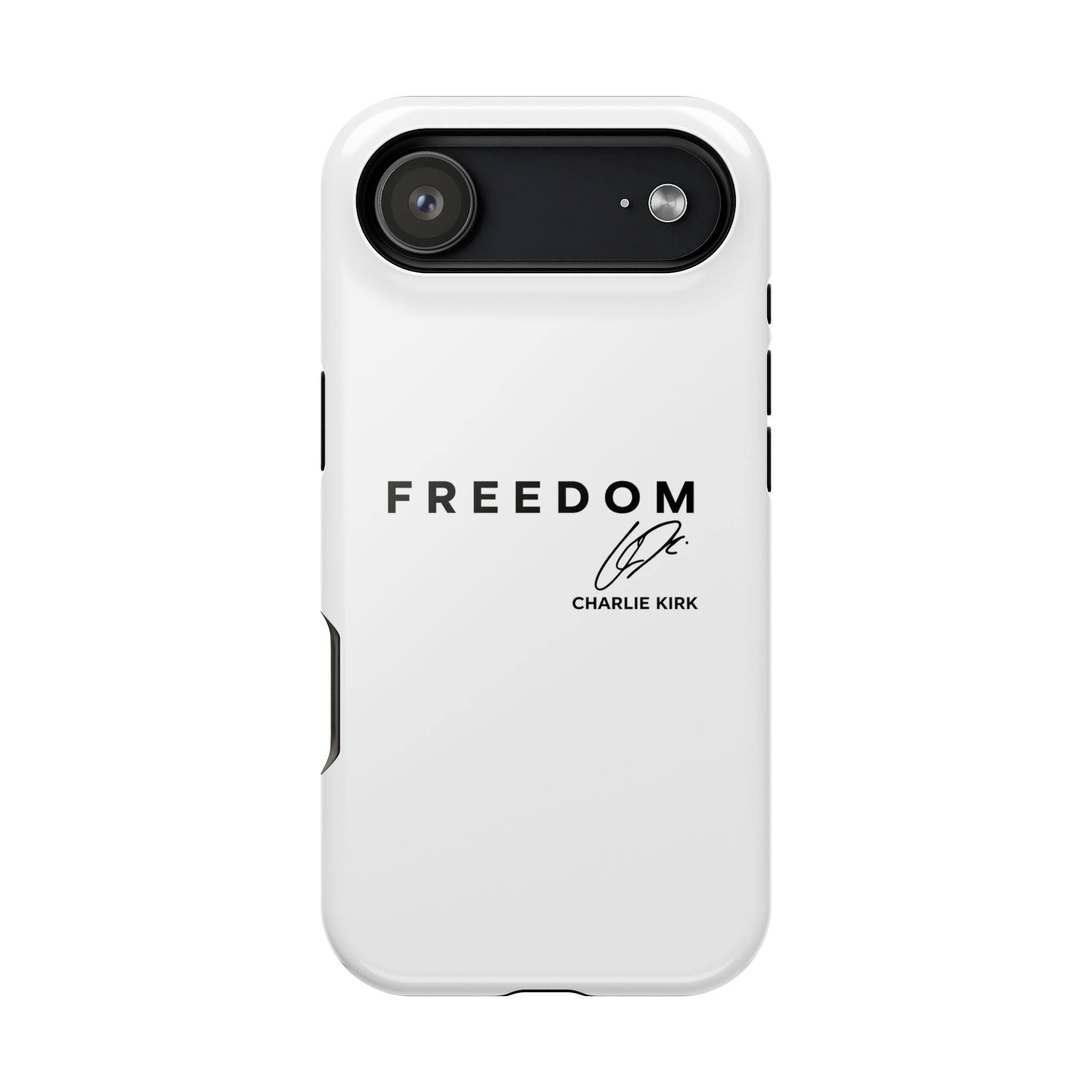 FREEDOM Phone Case - Charlie Kirk Signature Impact-Resistant