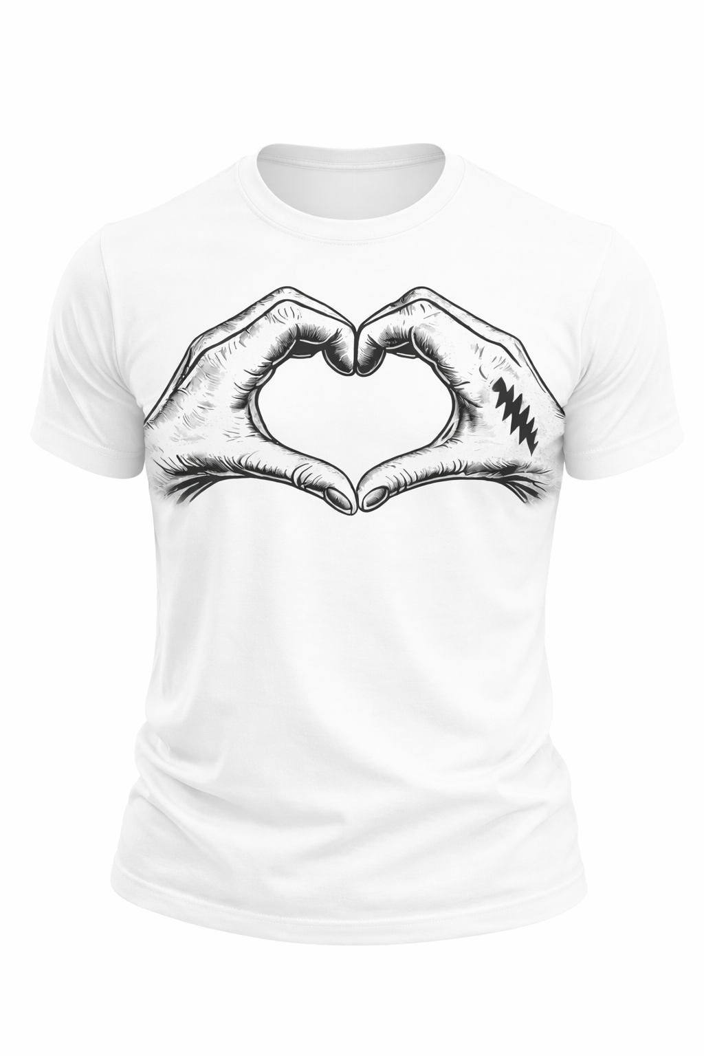 Hand Heart Black Sweatshirt