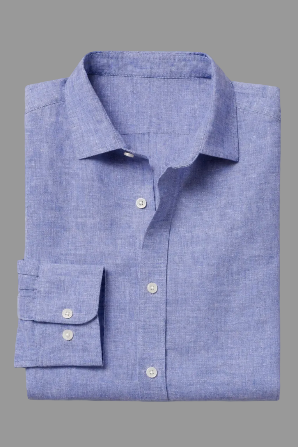 Pure Linen Shirt - Cobalt Blue