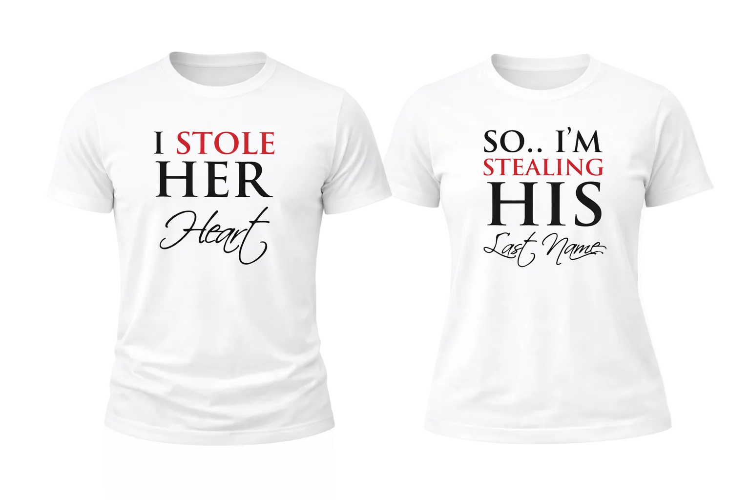Stolen Love Couple T-shirt Series