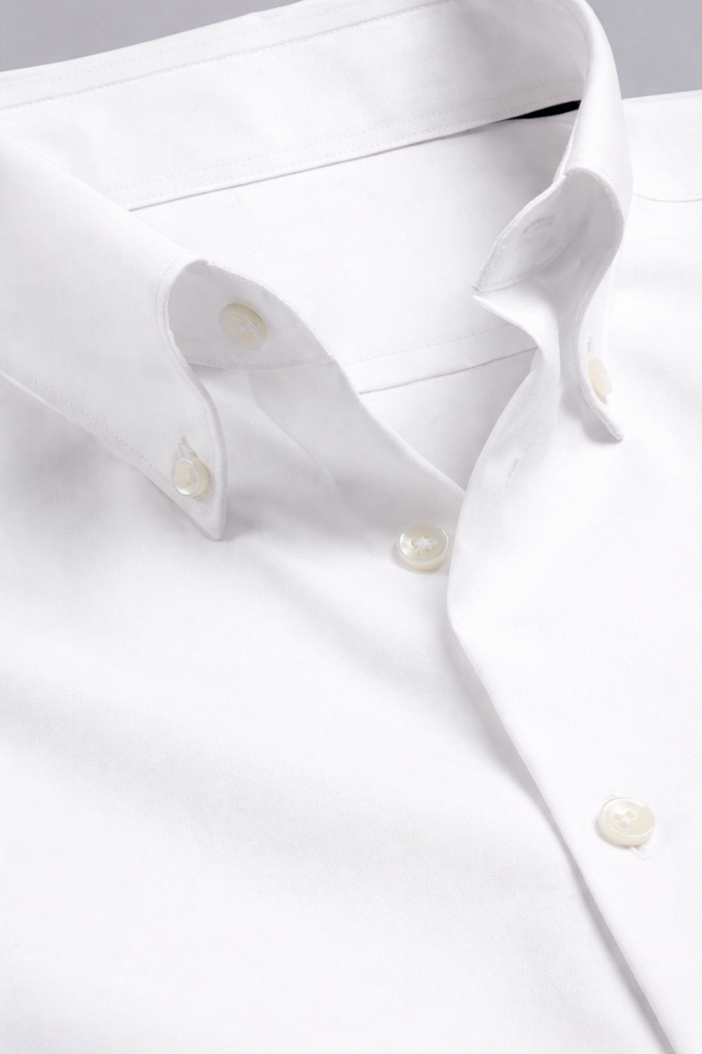 Button-Down Collar Non-Iron Shirt – White
