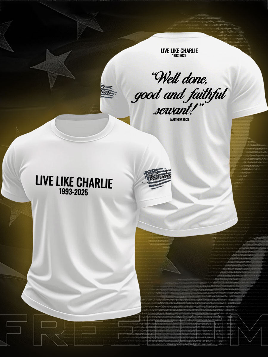 Men's Freedom True Patriot Charlie Printed T-shirt