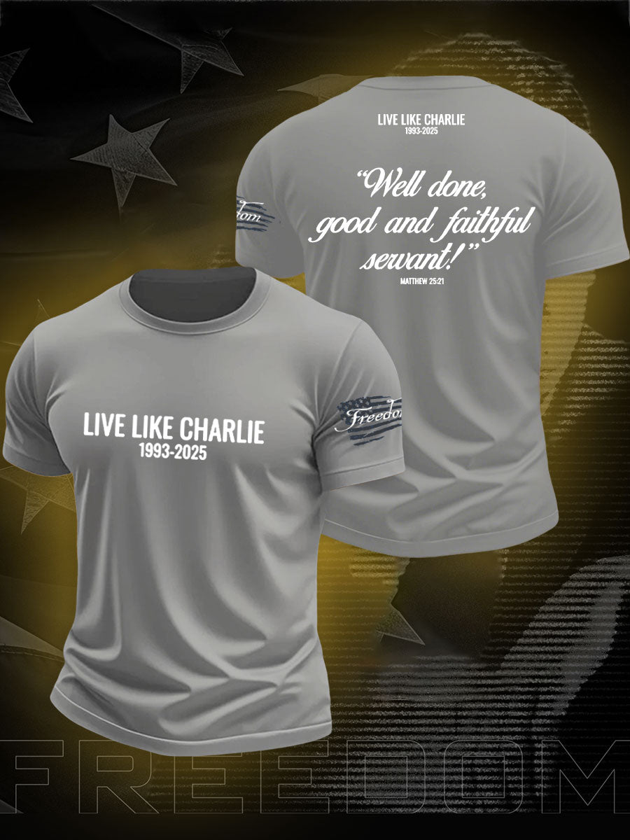 Men's Freedom True Patriot Charlie Printed T-shirt