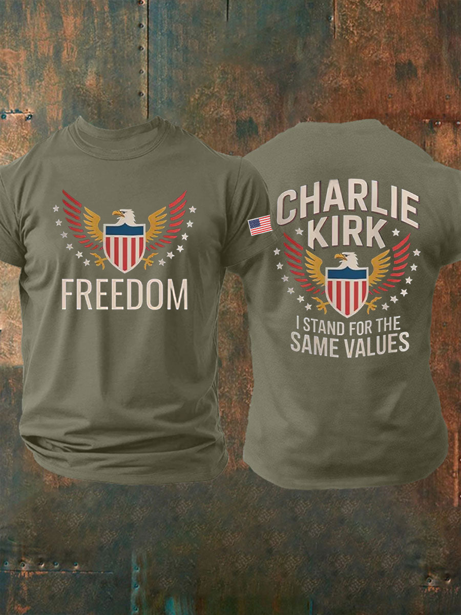 Men's Freedom Is Not Free R.I.P Charlie Kirk Short Sleeve T-shirt