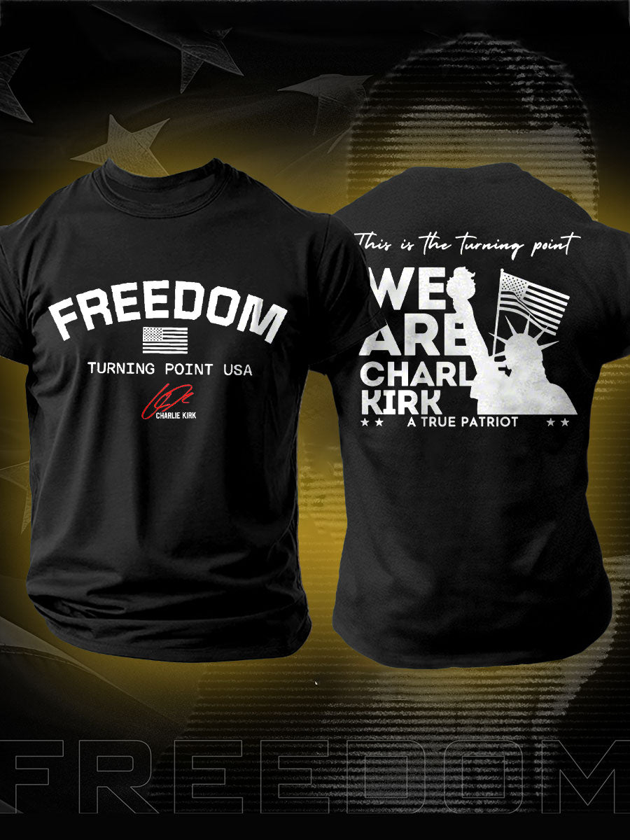 Men's Freedom True Patriot Printed T-shirt