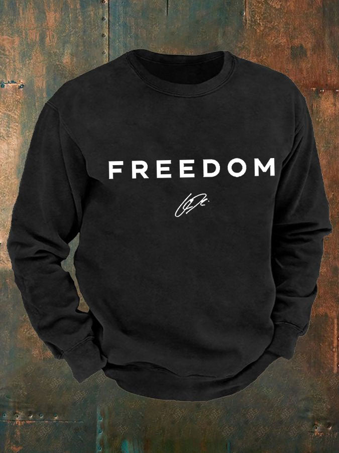 Men's Freedom Patriot Printed Sweatshirt